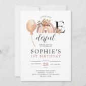 ワンダーフルレインボーガールズ誕生日招待状 招待状 (正面)