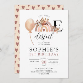 ワンダーフルレインボーガールズ誕生日招待状 招待状