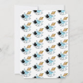 ワンダーフル宇宙飛行士ボーイズ誕生日招待状 招待状 (裏面)