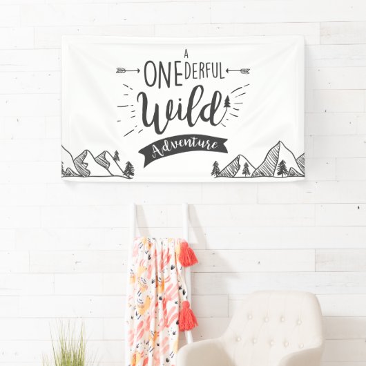 ワンダーフル野生の冒険誕生日バナーボーイ 横断幕 (インサイチュ)