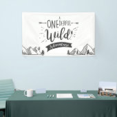 ワンダーフル野生の冒険誕生日バナーボーイ 横断幕 (トレードショー)