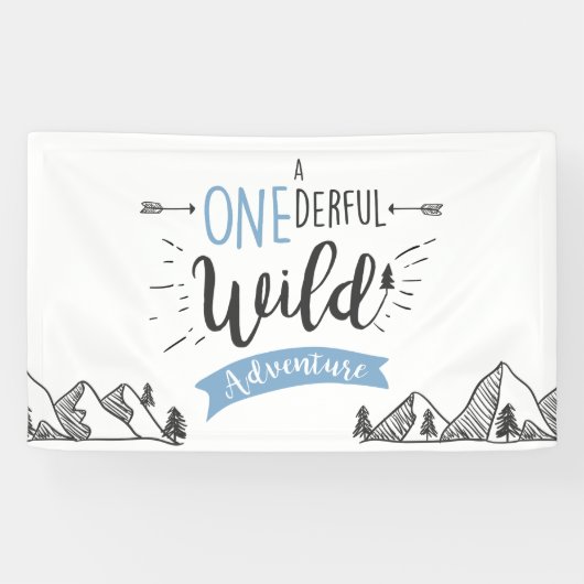 ワンダーフル野生の冒険誕生日バナーボーイ 横断幕 (横)