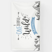 ワンダーフル野生の冒険誕生日バナーボーイ 横断幕 (縦)