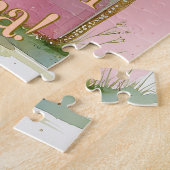 ワンダーフルBunny 1st誕生日ガールズピンク ジグソーパズル (側面)