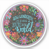 ワンダーライフ勇気付けられるインスピリシティステッカー シール (正面)