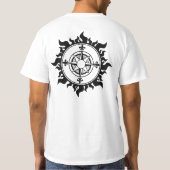 ワンダーラストは世界を旅したいという願い Tシャツ (裏面)