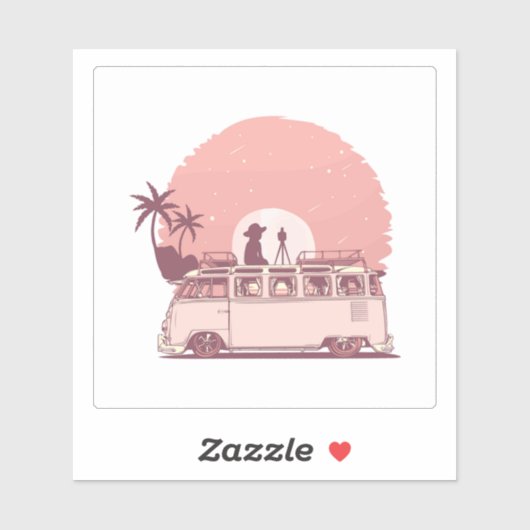 "ワンダーラストアドベンチャー"旅行ステッカー シール (シート)