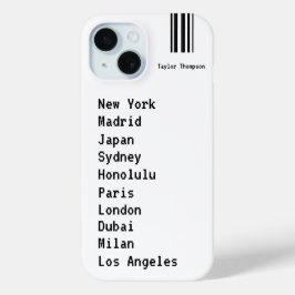 ワンダーラストカスタムプレーストラベインスパイアル iPhone 15ケース