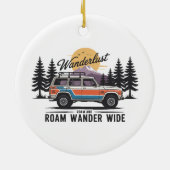 ワンダーラストキャンパー – ロームアンドロームワンダーワイド セラミックオーナメント (裏面)