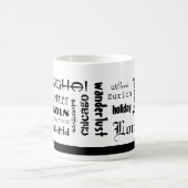 ワンダーラストコーヒー/ティーマグカップの世界 コーヒーマグカップ (中央)