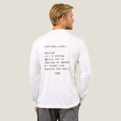 ワンダーラストメンズ長袖ベラキャンバスティー トライブレンドＴシャツ (背面全体)