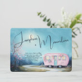 ワンダーラストラブトレーラ結婚テンプレート 招待状 (スタンド正面)