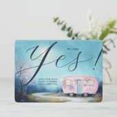 ワンダーラストラブトレーラ結婚テンプレート 招待状 (スタンド正面)