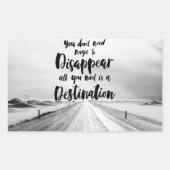 ワンダーラスト魔法ステッカー 長方形シール (正面)