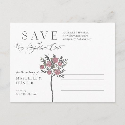 ワンダーランドうさぎのヴィンテージアリスで私たちを鉛筆 案内ポストカード (裏面)