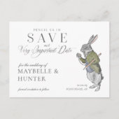 ワンダーランドうさぎのヴィンテージアリスで私たちを鉛筆 案内ポストカード (正面)