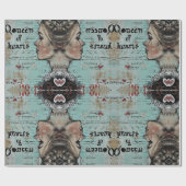 ワンダーランドお洒落クイーン・オブ・ハートのアリス ラッピングペーパー (フラット)