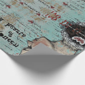 ワンダーランドお洒落クイーン・オブ・ハートのアリス ラッピングペーパー (角)