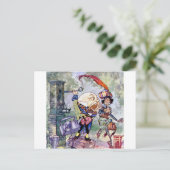 ワンダーランドでハンプティ・ダンプティが大きくなる ポストカード (スタンド正面)