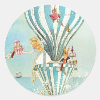 ワンダーランドのお茶のアリス ラウンドシール