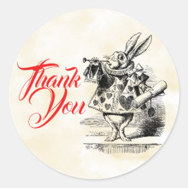 ワンダーランドのアリスがステッカーに好意 ラウンドシール