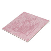 ワンダーランドのアリスがドアのフローラアートを見つける タイル (側面)