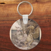 ワンダーランドのアリスとにせウミガメ キーホルダー (正面)