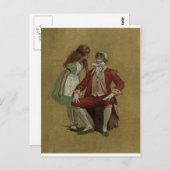 ワンダーランドのアリスとスーツのカエル ポストカード (正面/裏面)