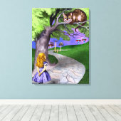 ワンダーランドのアリスの冒険 キャンバスプリント (インサイチュ (ウッドフロア))