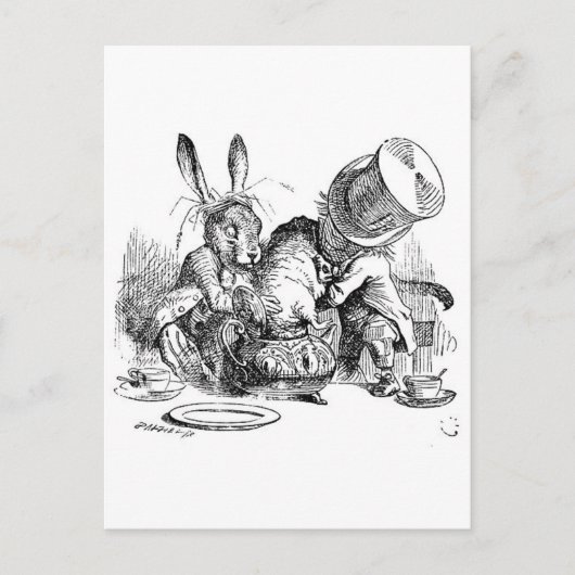 ワンダーランドのアリスの冒険 ポストカード (正面)