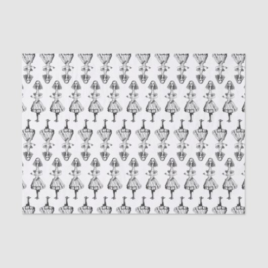 ワンダーランドのアリスの背の高いアカスタムリスの色 薄葉紙 (正面)