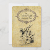 ワンダーランドのアリスヴィンテージ紙結婚ズ セーブザデート (正面)