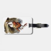 ワンダーランドのアリス白うさぎが個性を演出 ラゲッジタグ (裏面横)