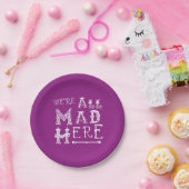 ワンダーランドのアリス紙プレートは全て不機嫌だ！ ペーパープレート (パーティー)