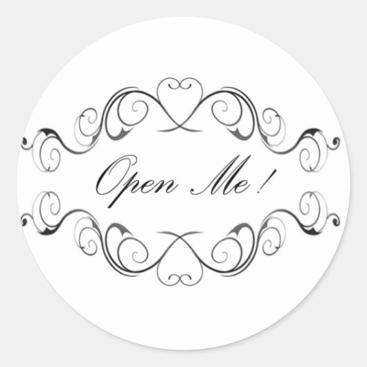 ワンダーランドのアリス開けて！シール ラウンドシール (正面)