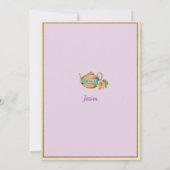 ワンダーランドのアリス·イン·ワンダーランド·ベイビー·シャワー·インビテーション·ピンク 招待状 (裏面)