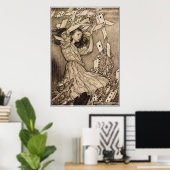 ワンダーランドのアーサー・ラッカム・アリス ポスター (ホームオフィス)