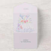 ワンダーランドのア結婚リス オールインワン招待状 (外側)