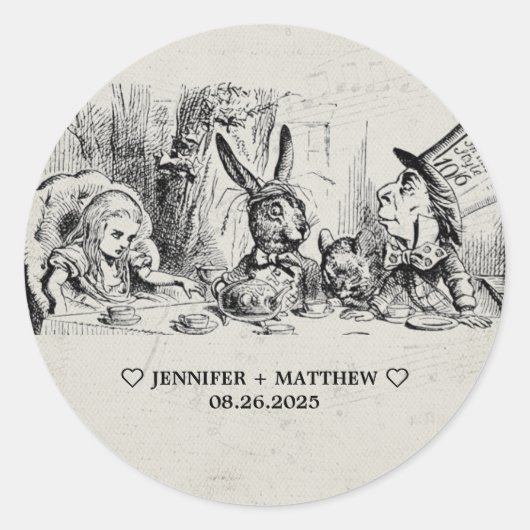 ワンダーランドのア結婚リス ラウンドシール (正面)