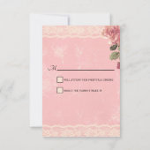 ワンダーランドのア結婚リス 出欠カード (裏面)