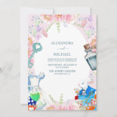 ワンダーランドのア結婚リス 招待状 (正面)