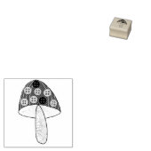 ワンダーランドのキノコ ラバースタンプ (押印)