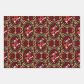 ワンダーランドのクリスマスアリス ラッピングペーパーシート (正面3)