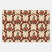 ワンダーランドのクリスマスアリス ラッピングペーパーシート (正面2)