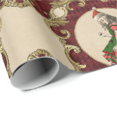 ワンダーランドのクリスマスアリス ラッピングペーパー (ロールコーナー)