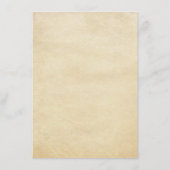 ワンダーランドのシックなヴィンテージ結婚アリスの詳細 エンクロージャーカード (裏面)