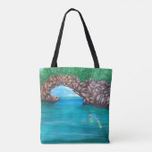 ワンダーランドのシュノーケリング トートバッグ (裏面)