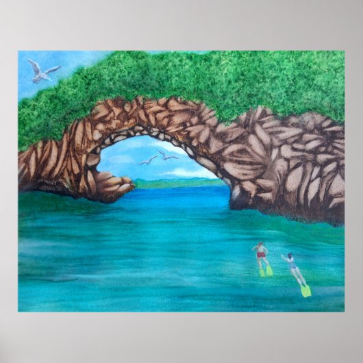 ワンダーランドのシュノーケリング ポスター (正面)