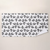 ワンダーランドのチェシャ猫アリスカスタムの色 バスタオル (バスタオル)