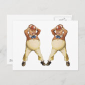 ワンダーランドのトゥィードルディー&トゥィードルダム ポストカード (正面/裏面)